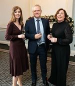 Ciara Reilly with Richard Colwell and Sineard Mooney Red C Research